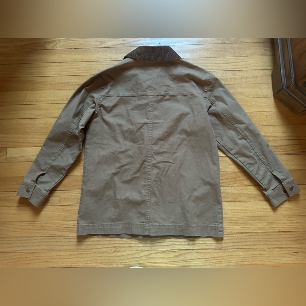 Old navy light brown barn chore jacket corduroy collar size small - Picture 2 of 4